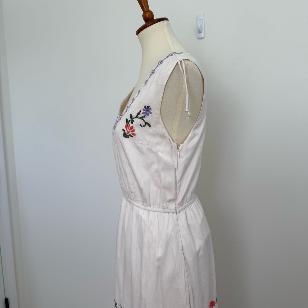 Anthropologie‎ Athena Embroidered Floral Maxi Dress Size Small Cottagecore - Picture 5 of 15